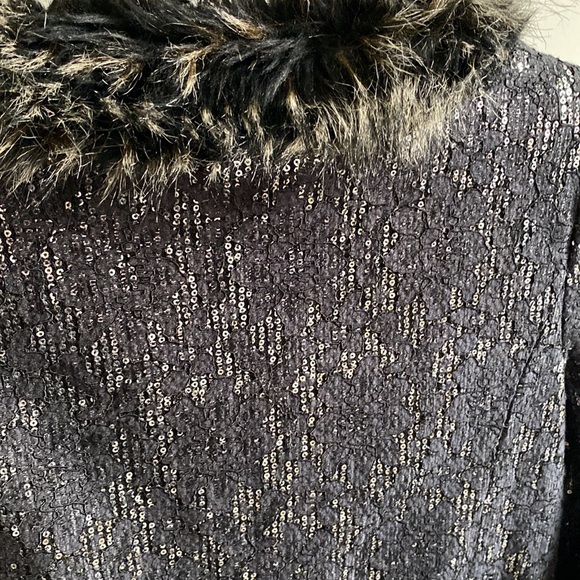 Giambattista Valli for impulse fur and sequin coat size xs - Picture 6 of 6